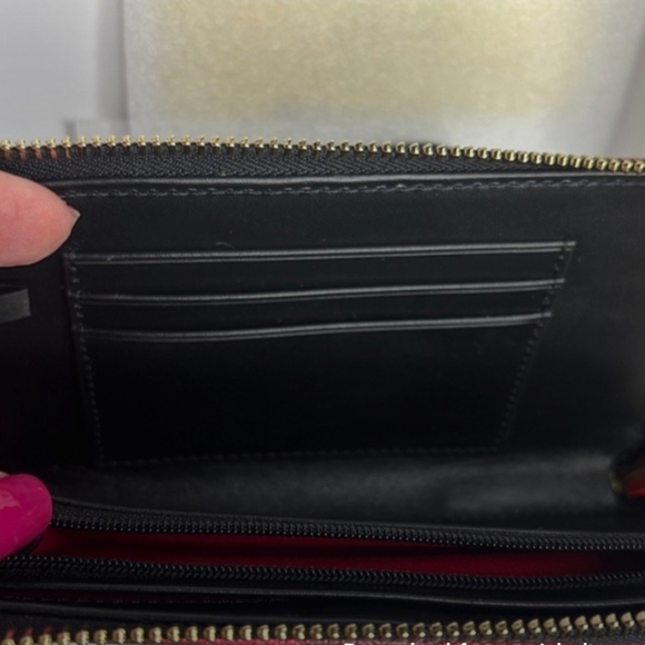 Dooney & Bourke Red Buffalo Plaid Zip Wristlet - Picture 9 of 9